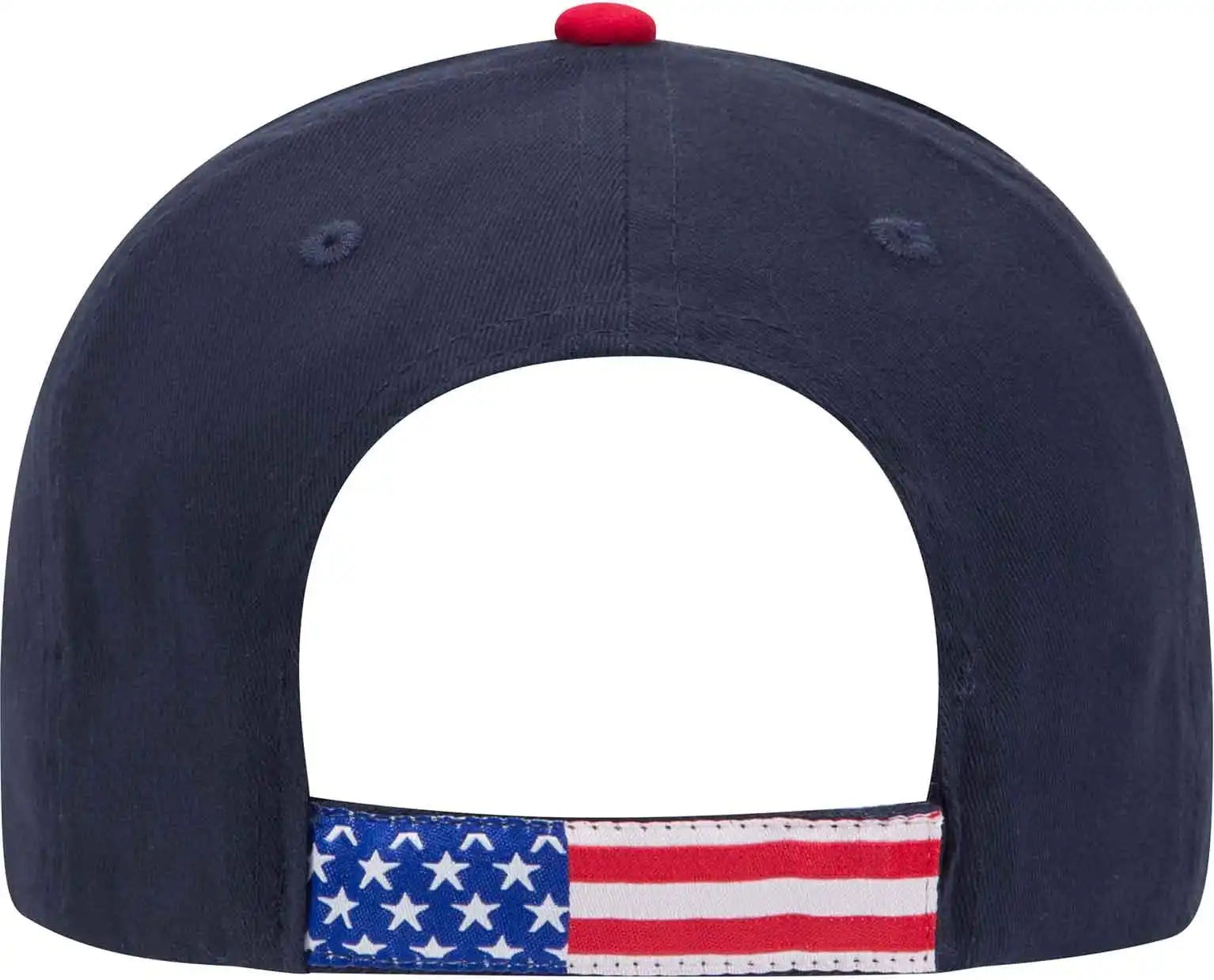 Otto 80-1327 Cap 6 Panel Low Profile Style Baseball 004c - Navy Flag - one Size Fits Most