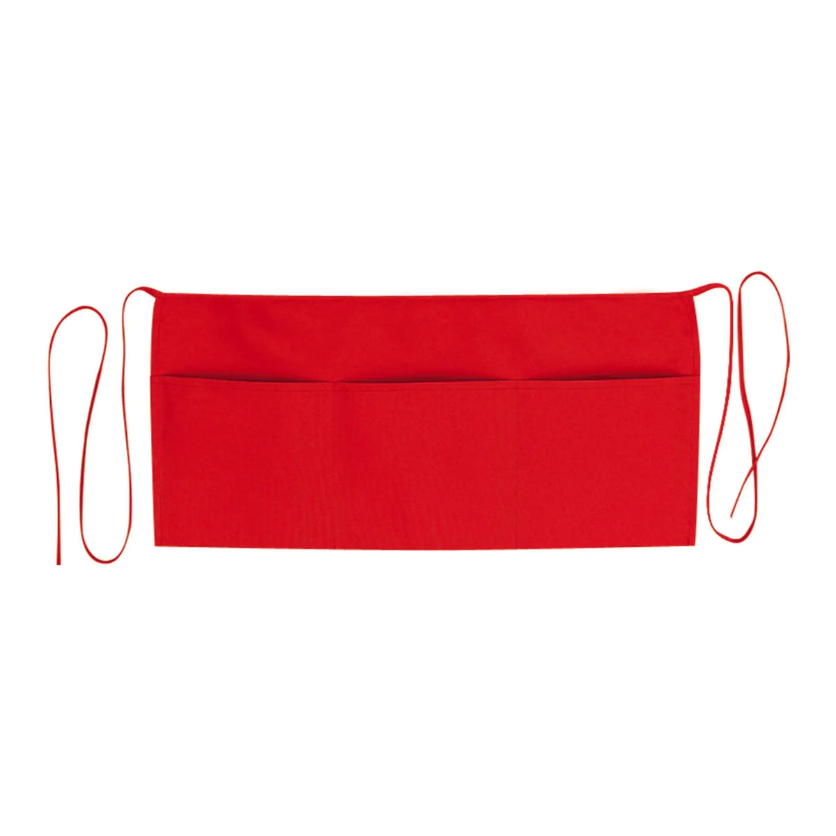 Otto 801-401 3 Pocket Waist Apron - Red - Osfm