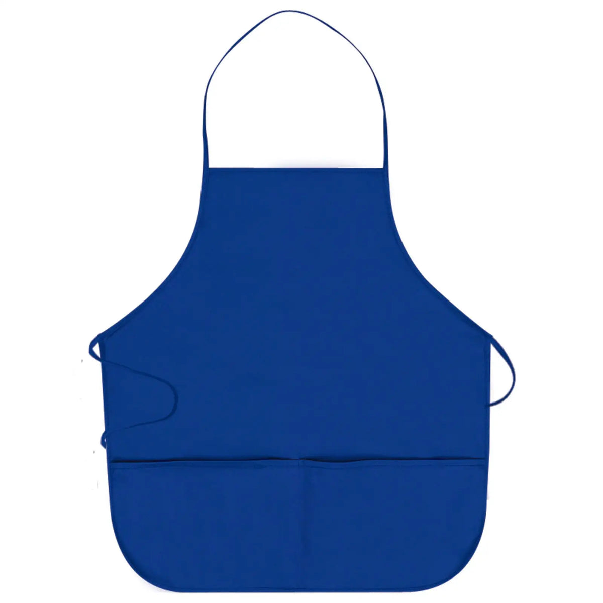 Otto 802-401 2 Pocket Medium Bib Apron - Royal - Osfm