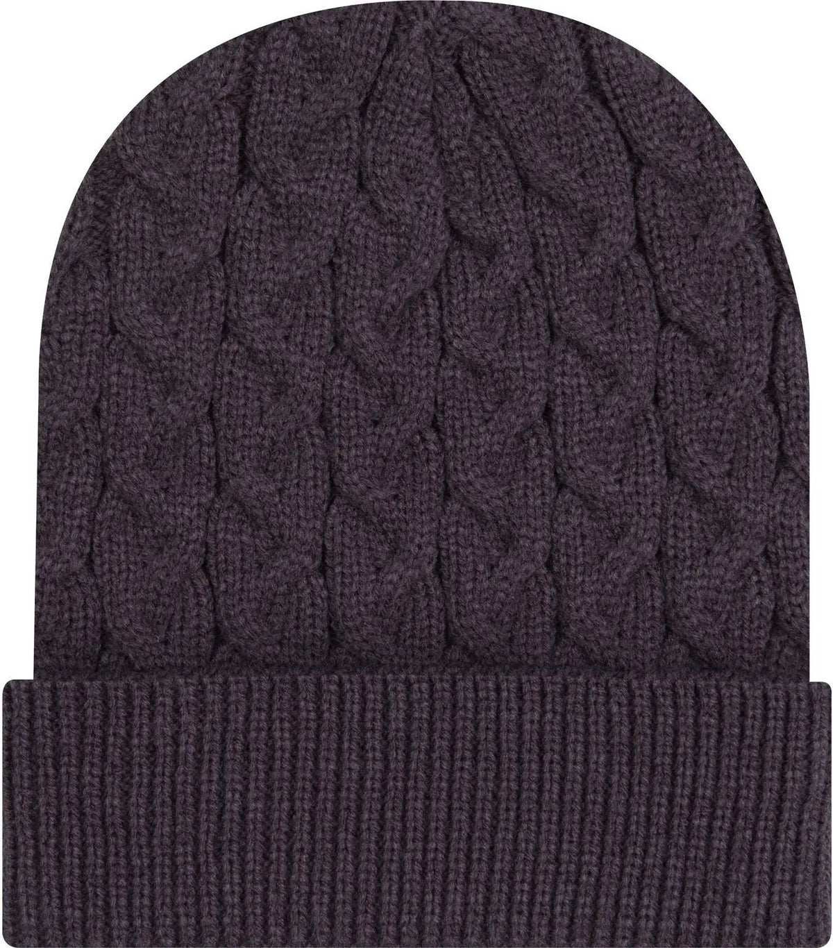 Otto 82-1 12’’ Cable Knit Beanie W/ Rib Cuff - Char. Gray - 6 1/2’’ - 7 5/8’’