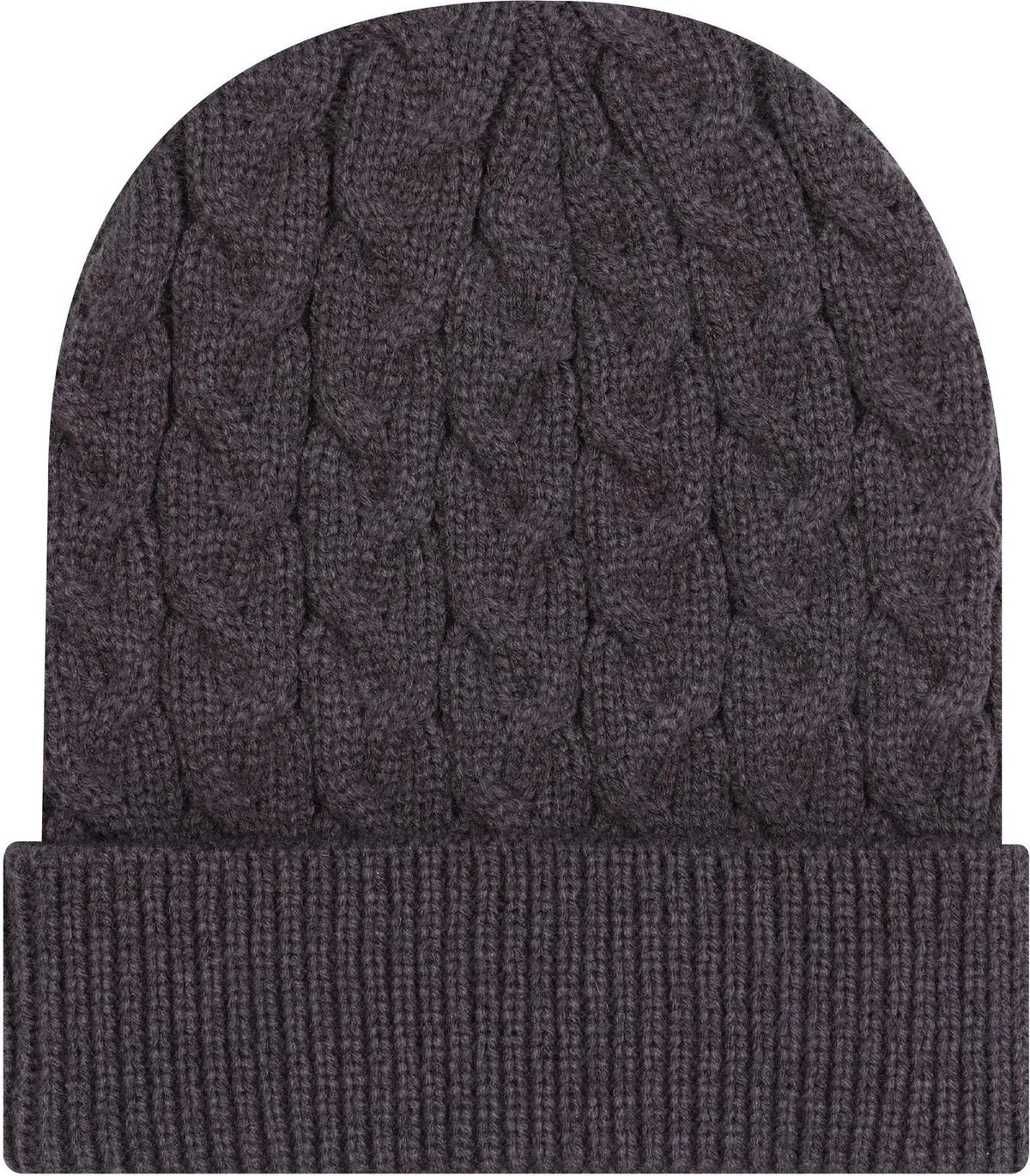 Otto 82-1 12’’ Cable Knit Beanie W/ Rib Cuff - Char. Gray - 6 1/2’’ - 7 5/8’’
