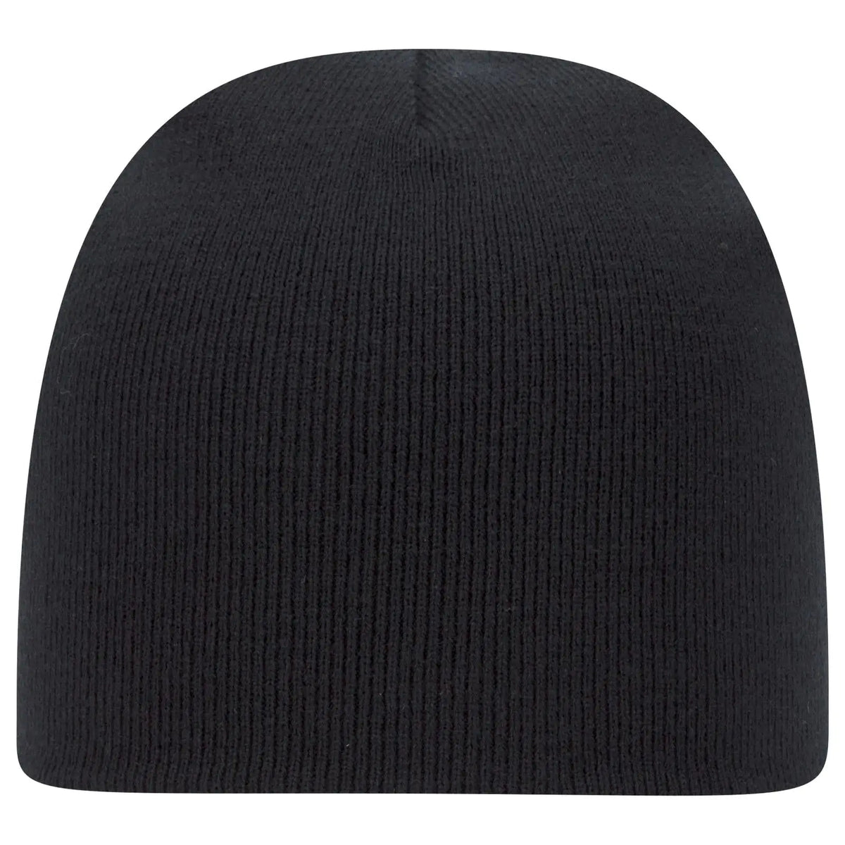 Otto 82-1010 8’’ Classic Knit Beanie - Black - 7 3/8’’ - 5/8’’