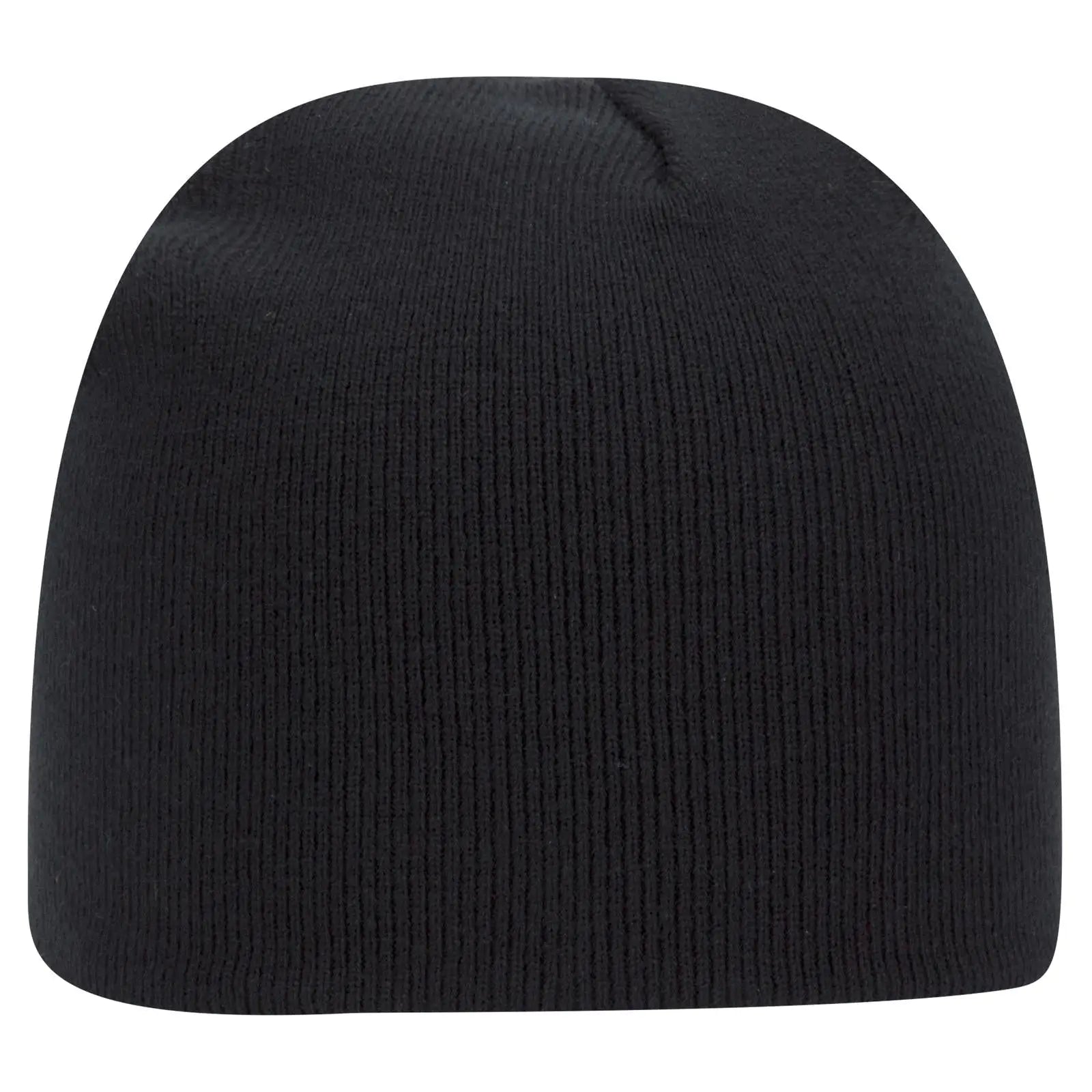 Otto 82-1010 8’’ Classic Knit Beanie - Black - 7 3/8’’ - 5/8’’