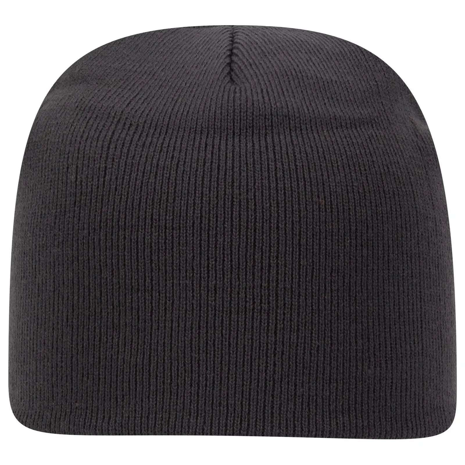 Otto 82-1010 8’’ Classic Knit Beanie - Char. Gray - 7 3/8’’ - 5/8’’