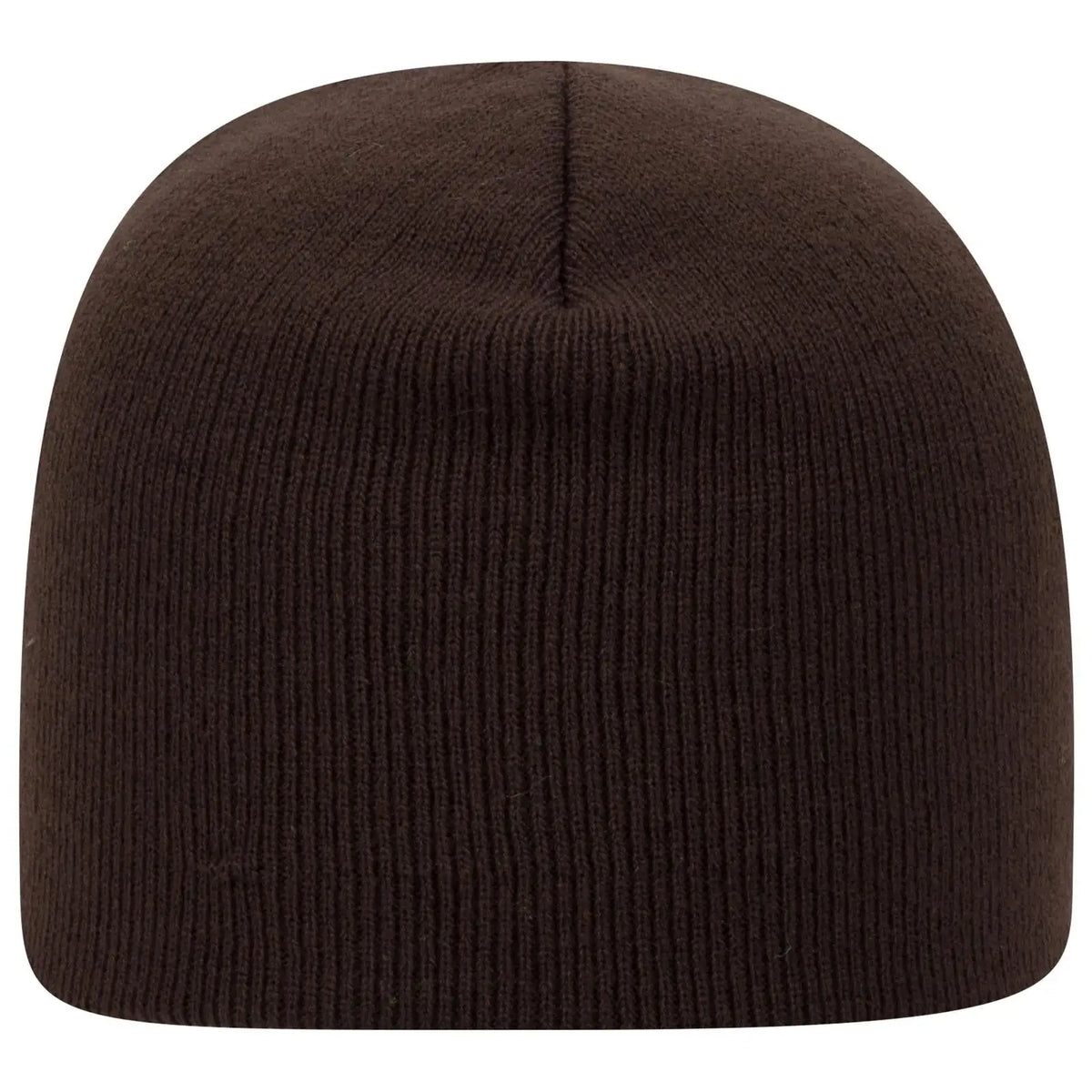 Otto 82-1010 8’’ Classic Knit Beanie - Dk. Brown - 7 3/8’’ - 5/8’’