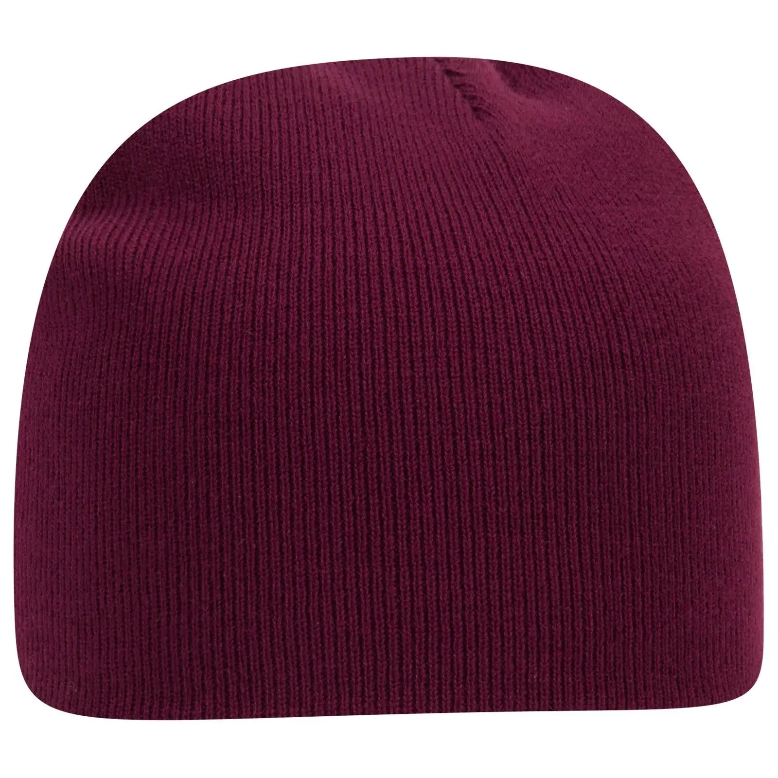 Otto 82-1010 8’’ Classic Knit Beanie - Maroon - 7 3/8’’ - 5/8’’