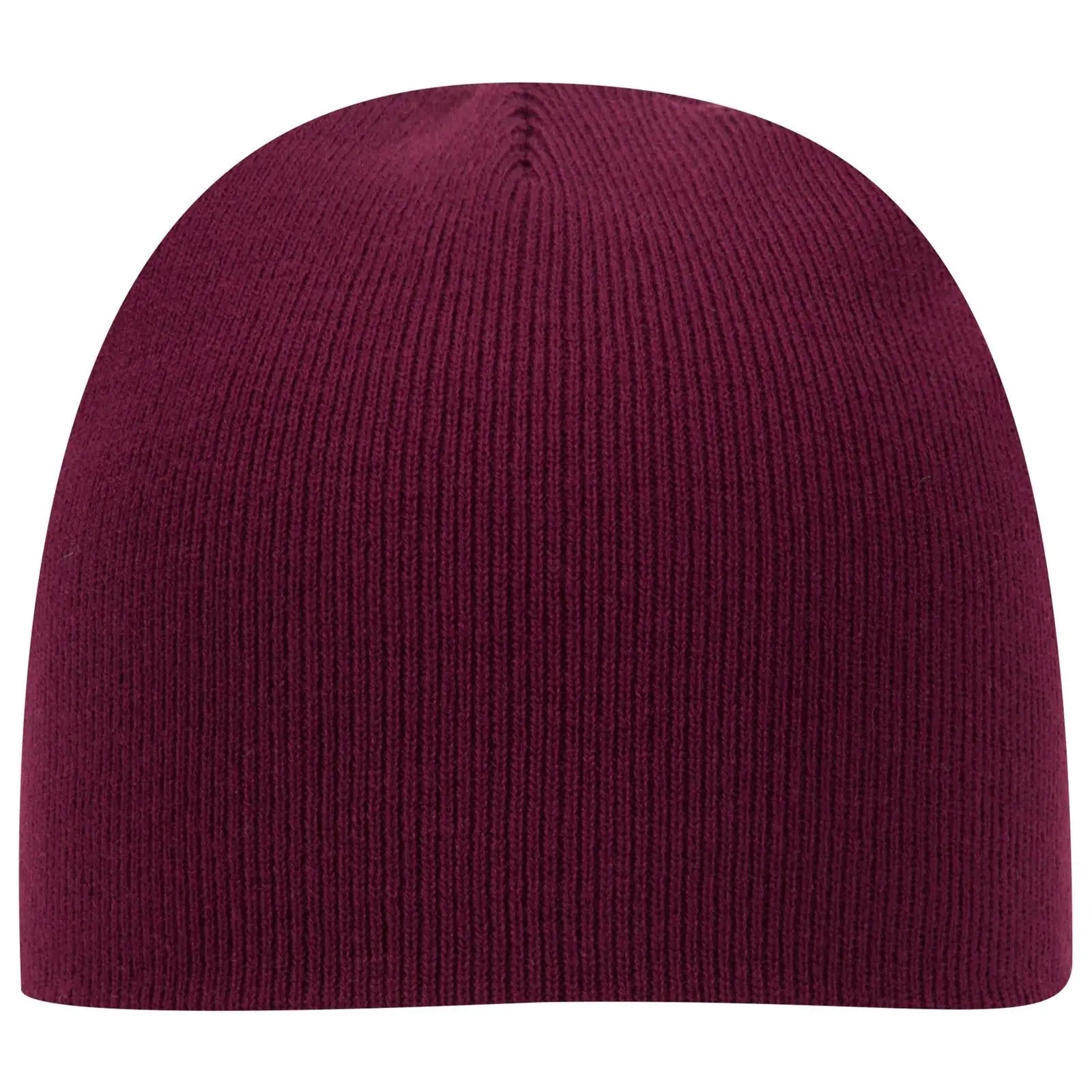 Otto 82-1010 8’’ Classic Knit Beanie - Maroon - 7 3/8’’ - 5/8’’