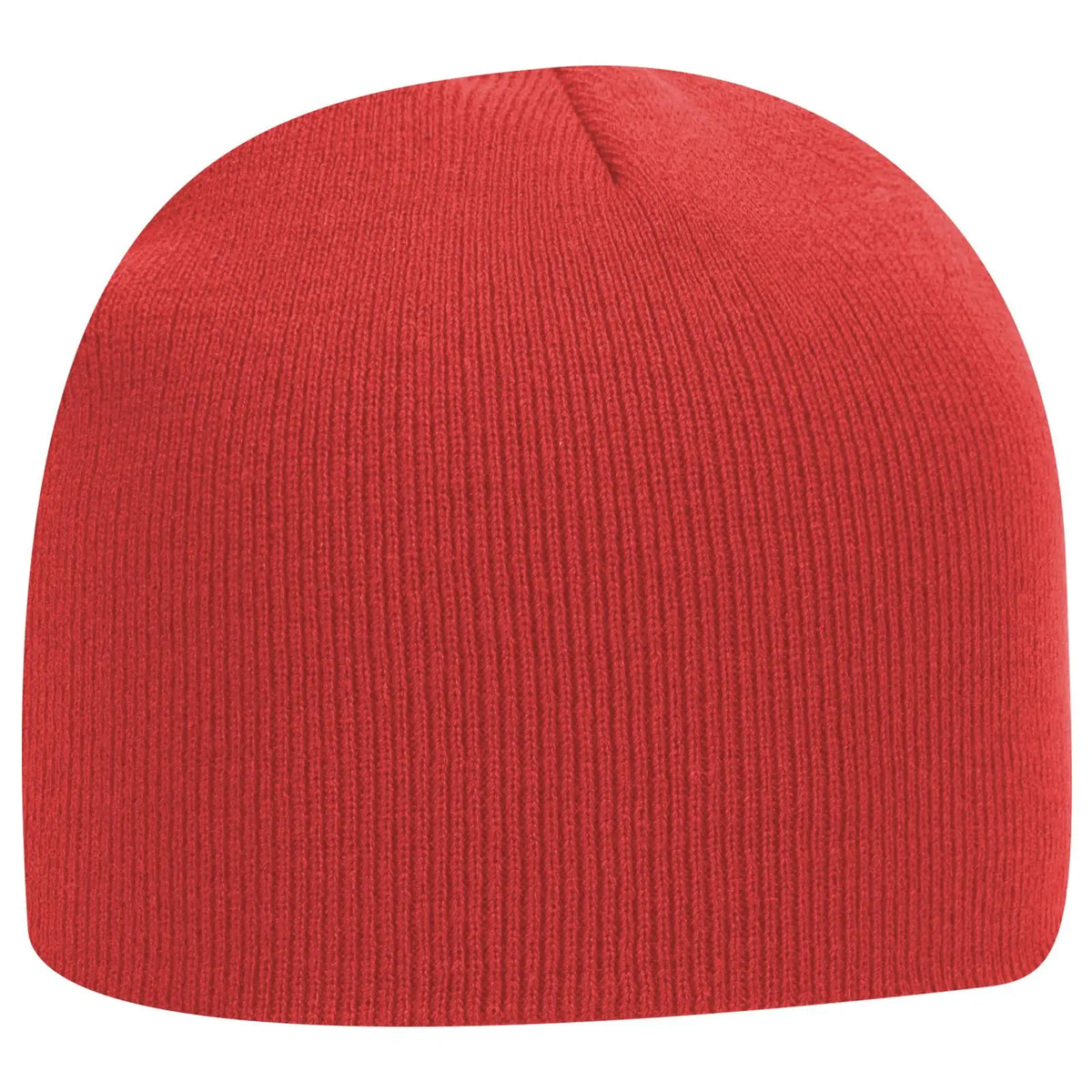 Otto 82-1010 8’’ Classic Knit Beanie - Red - 7 3/8’’ - 5/8’’