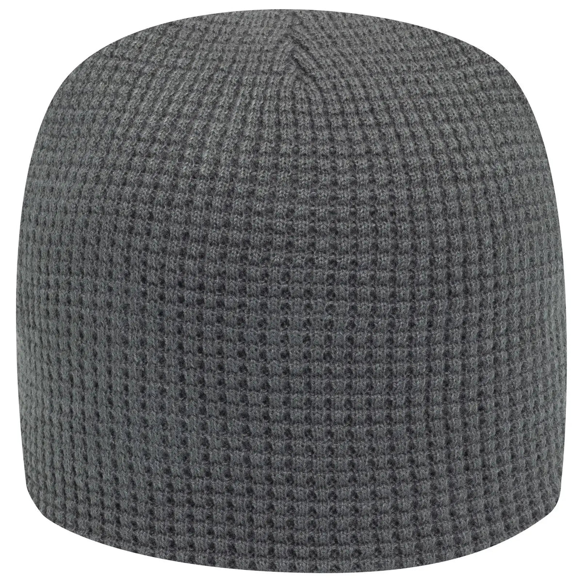 Otto 82-1068 8’’ Waffle Rib Knit Beanie - Char. Gray - 7 3/8’’ - 5/8’’