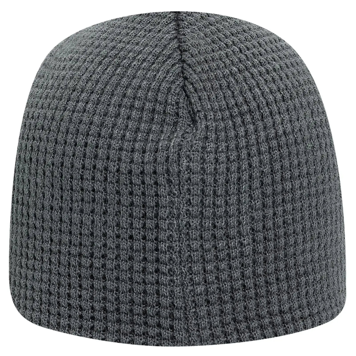 Otto 82-1068 8’’ Waffle Rib Knit Beanie - Char. Gray - 7 3/8’’ - 5/8’’