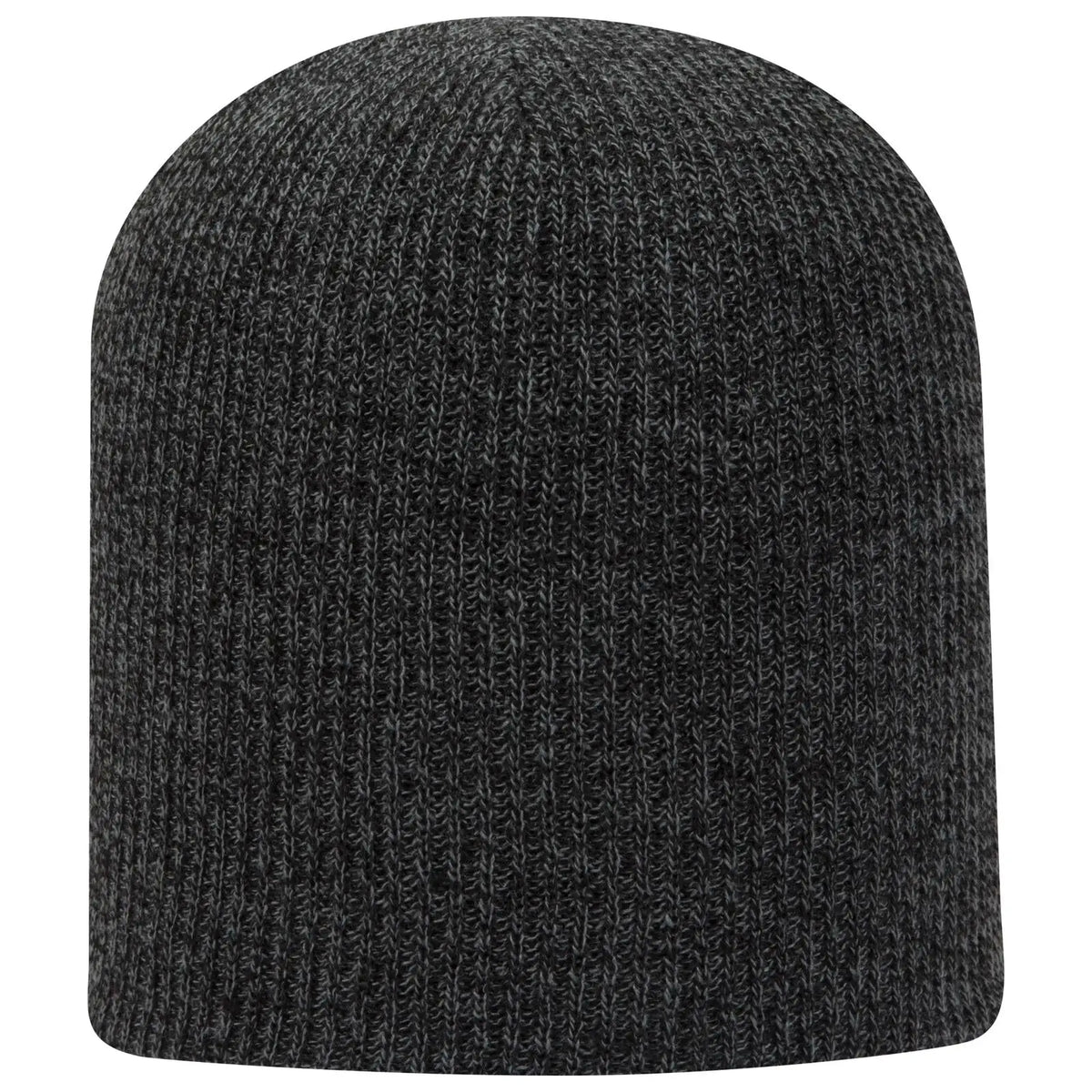 Otto 82-1173 9 1/2’’ Premium Rib Knit Beanie - Blk/ch.gry