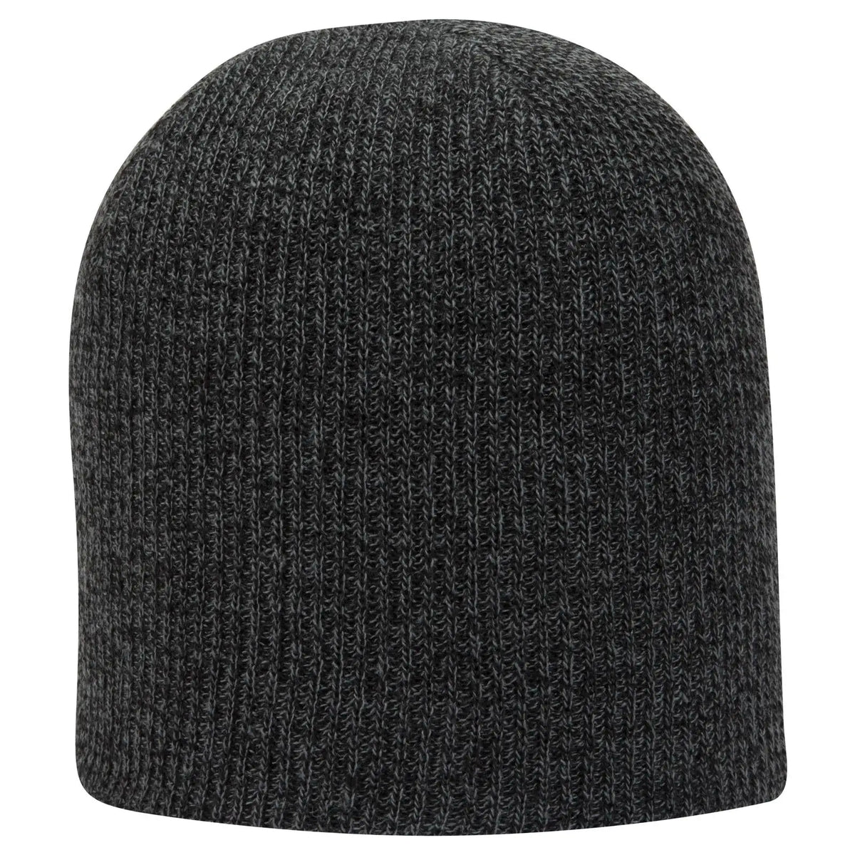 Otto 82-1173 9 1/2’’ Premium Rib Knit Beanie - Blk/ch.gry