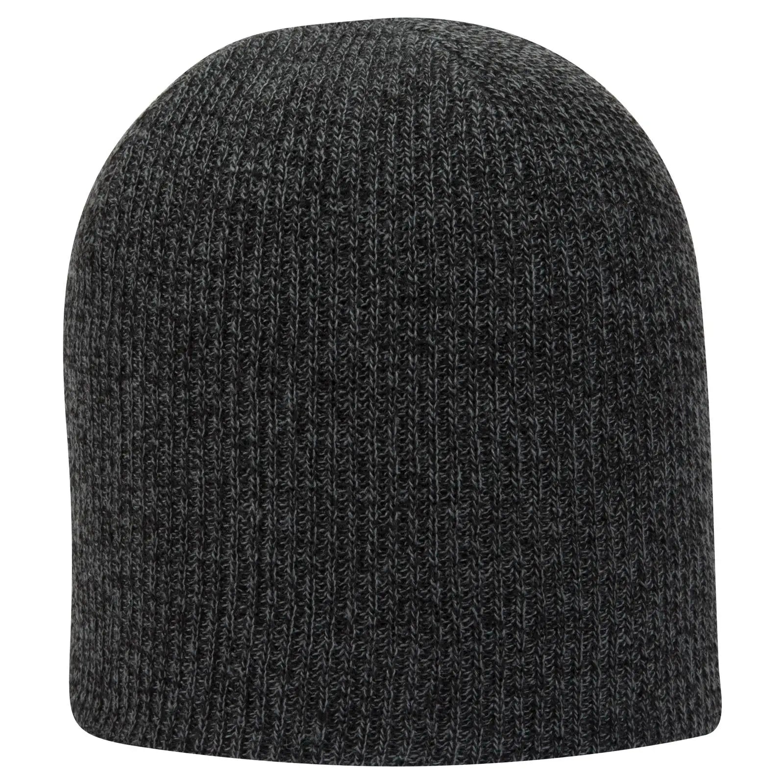 Otto 82-1173 9 1/2’’ Premium Rib Knit Beanie - Blk/ch.gry