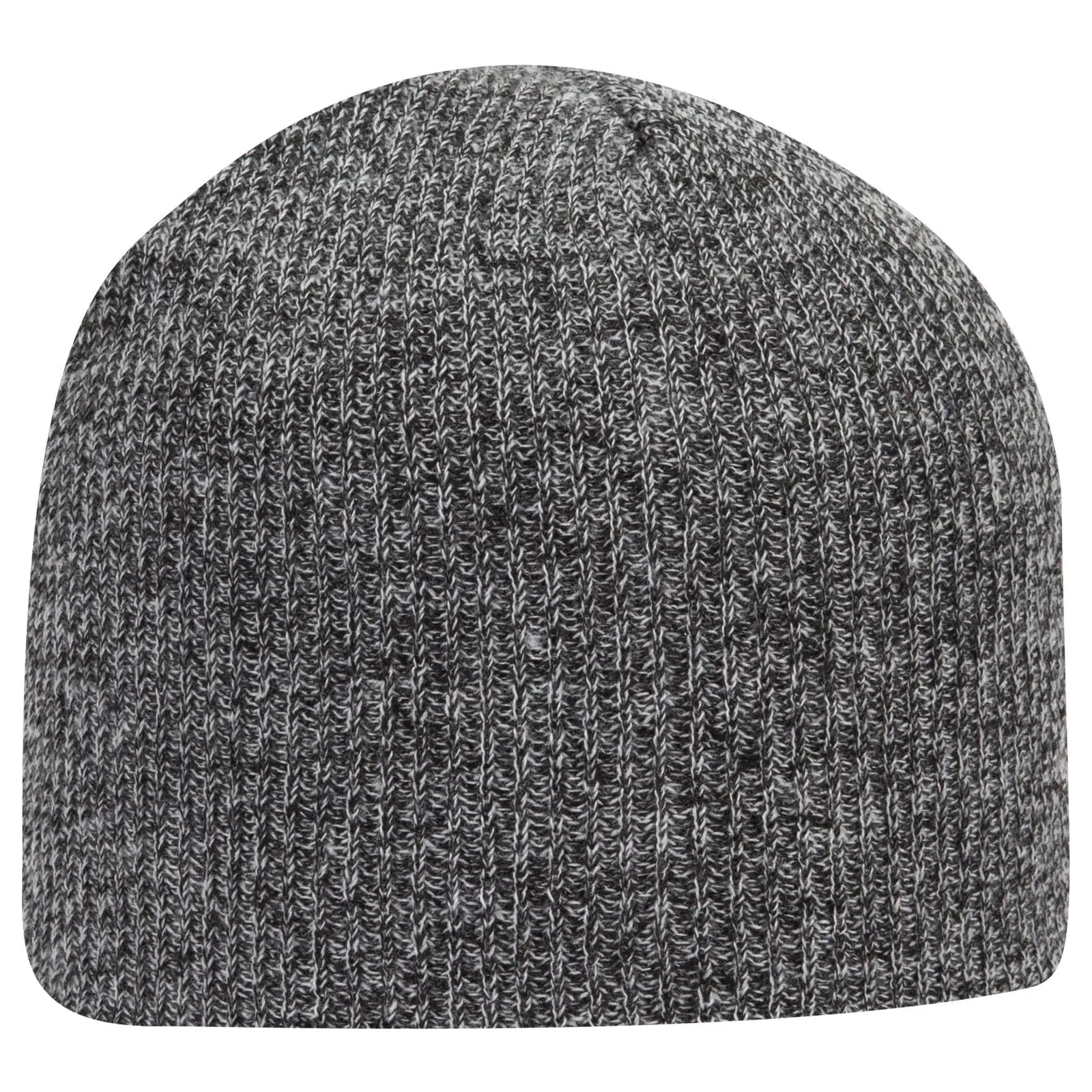 Otto 82-1173 9 1/2’’ Premium Rib Knit Beanie - Blk/wht
