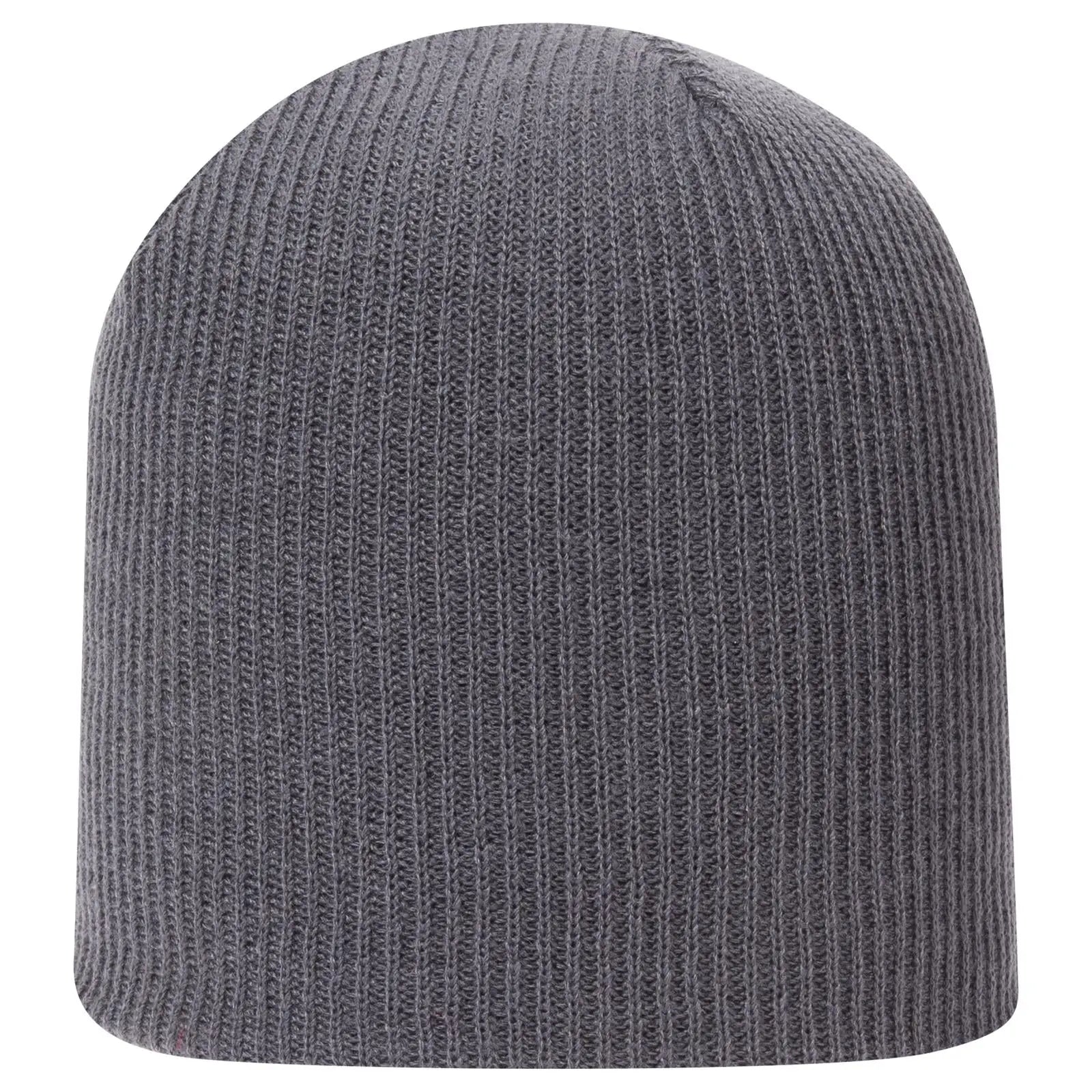 Otto 82-1173 9 1/2’’ Premium Rib Knit Beanie - Char. Gray