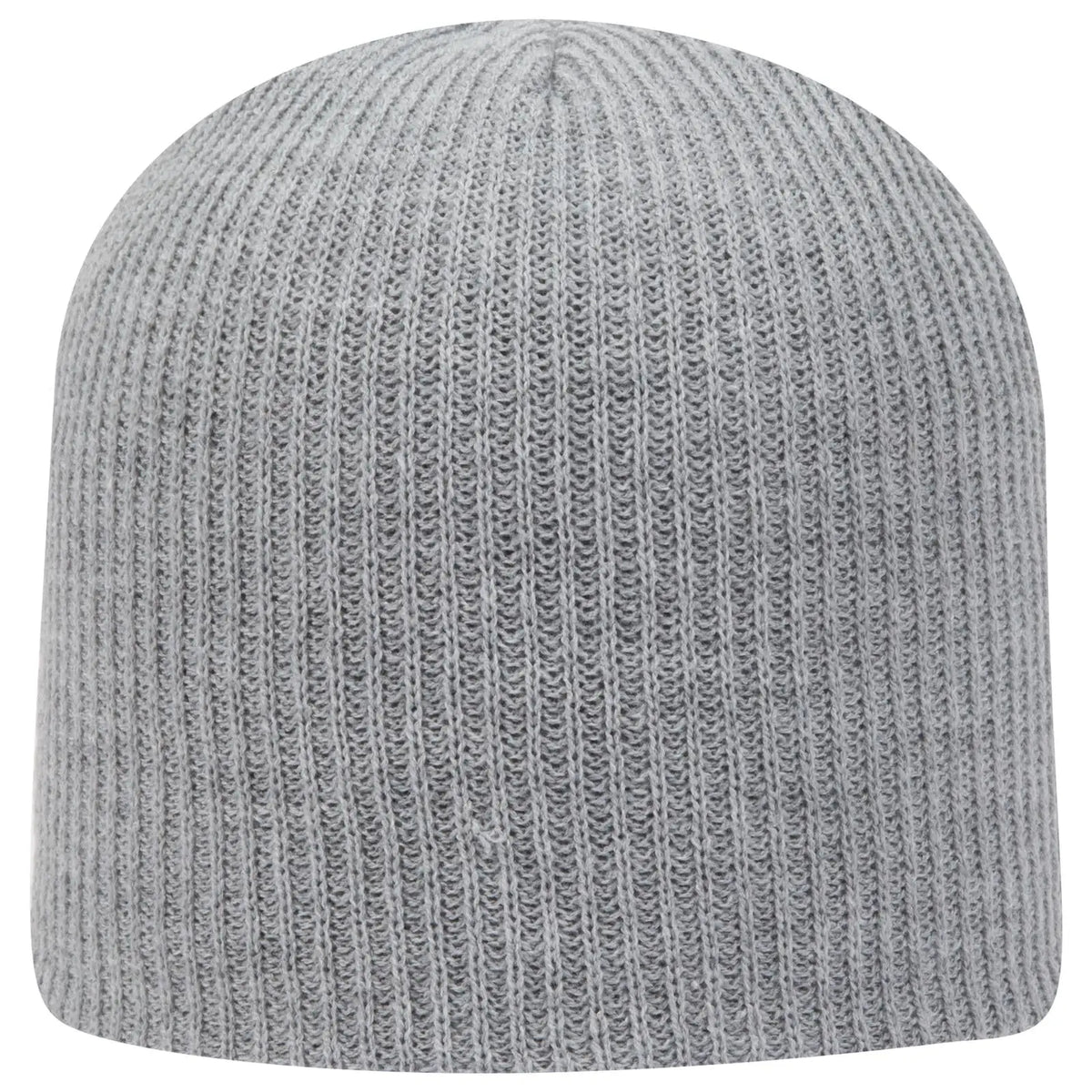 Otto 82-1173 9 1/2’’ Premium Rib Knit Beanie - Heath. Gray - 6 - 7 5/8’’
