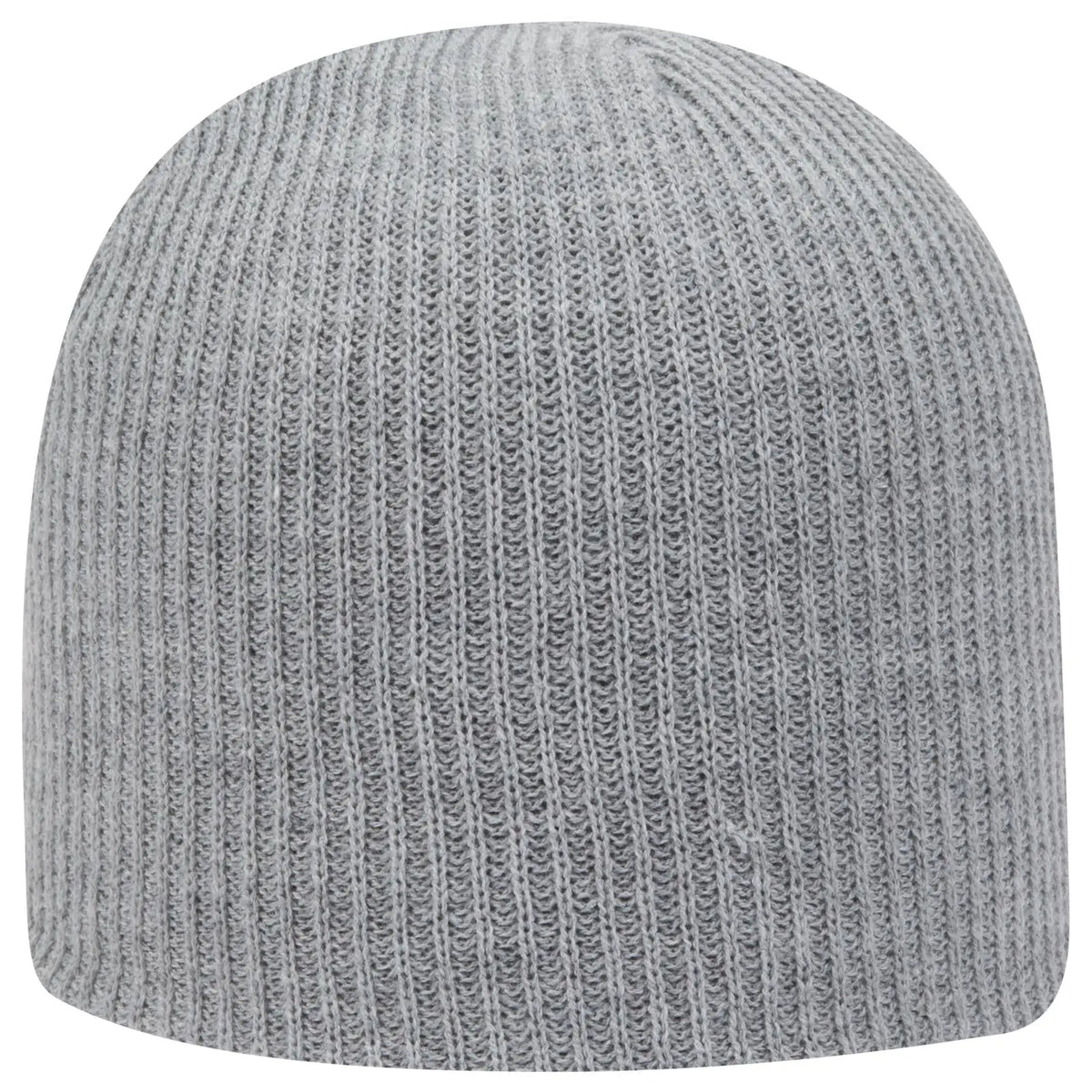 Otto 82-1173 9 1/2’’ Premium Rib Knit Beanie - Heath. Gray - 6 - 7 5/8’’