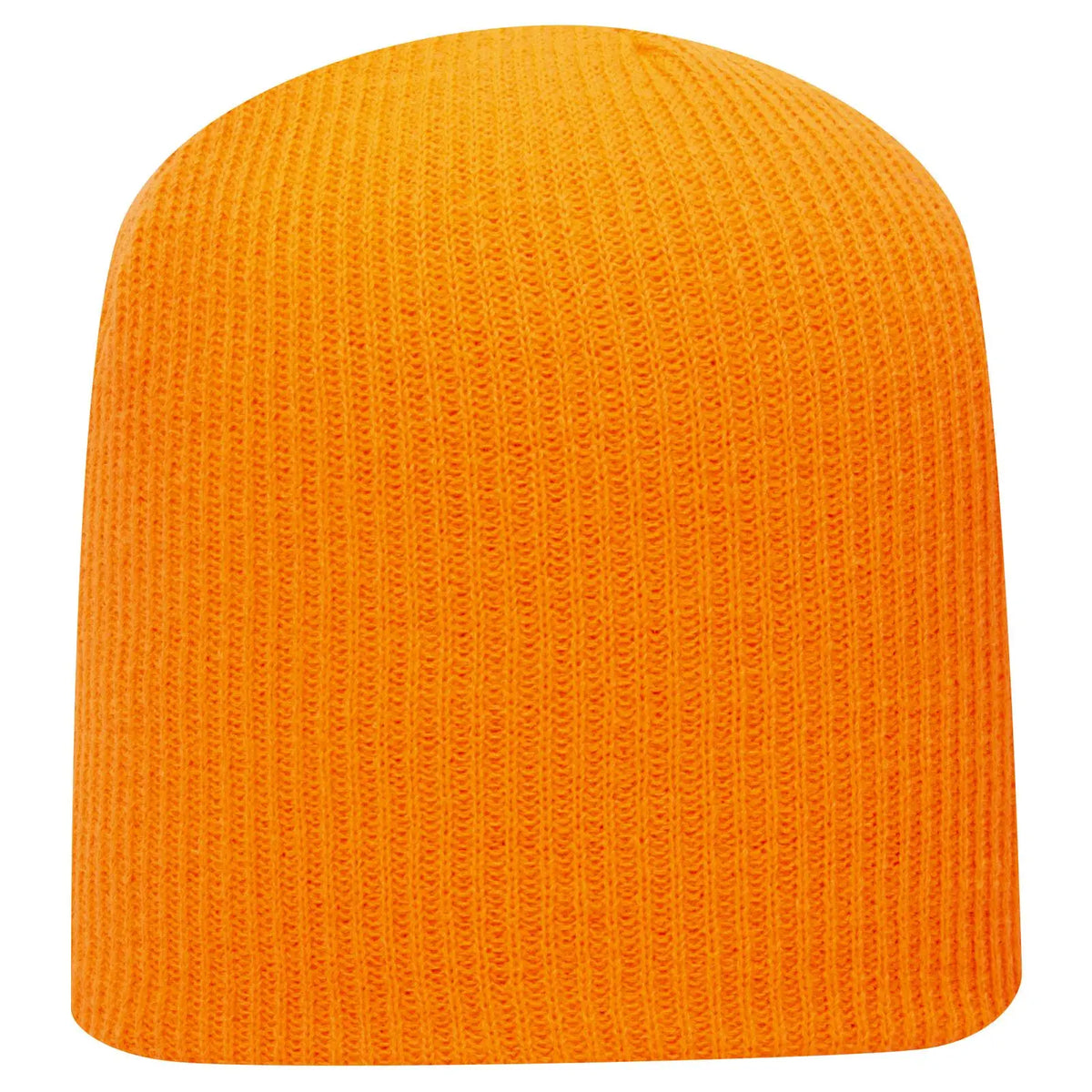 Otto 82-1173 9 1/2’’ Premium Rib Knit Beanie - N. Orange - 6 - 7 5/8’’