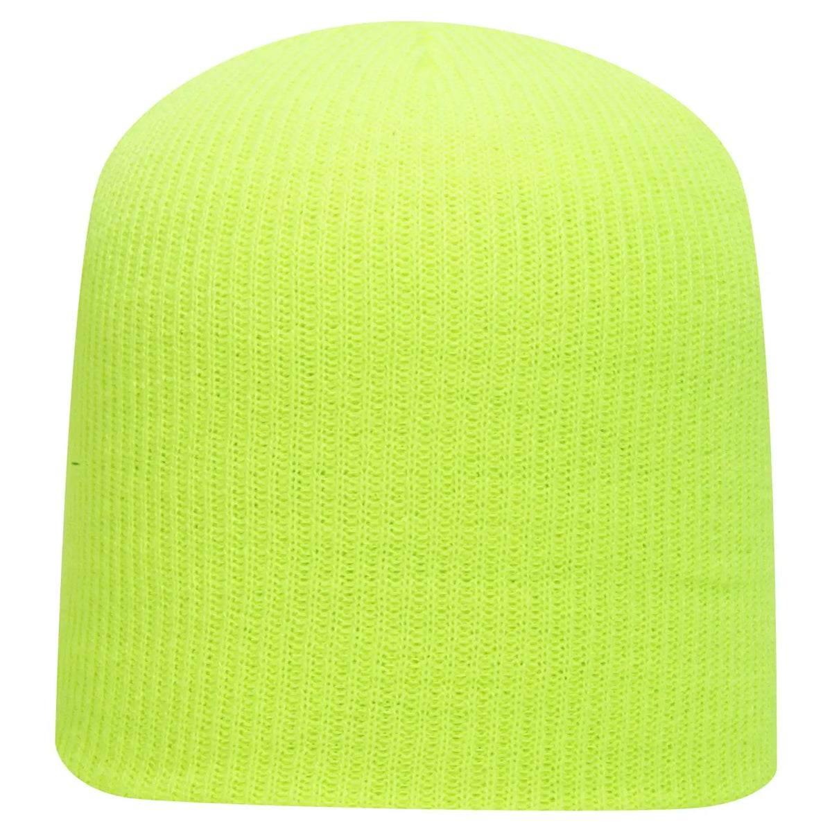 Otto 82-1173 9 1/2’’ Premium Rib Knit Beanie - N. Yellow
