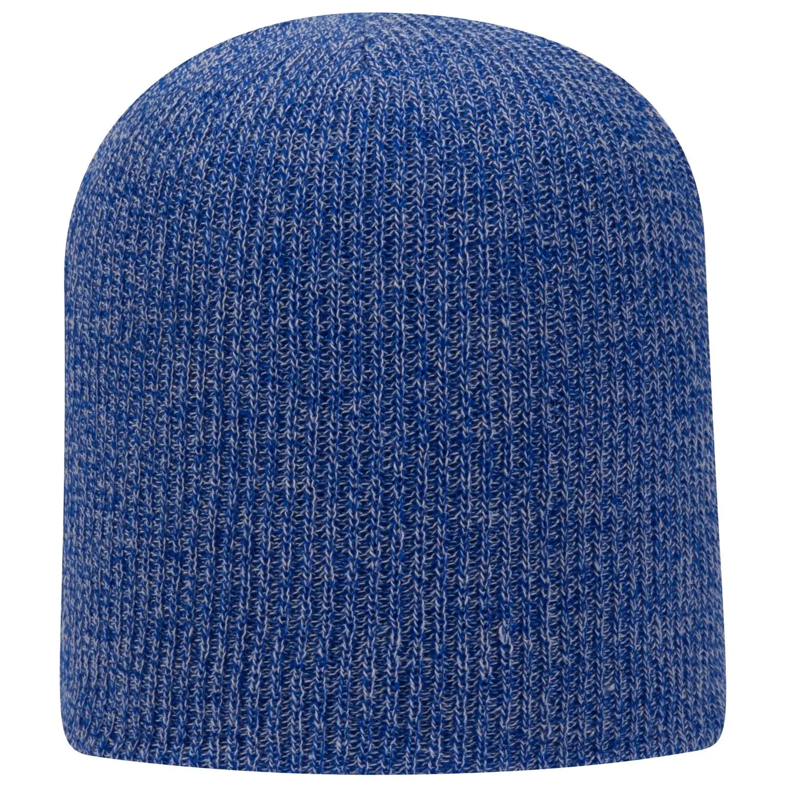 Otto 82-1173 9 1/2’’ Premium Rib Knit Beanie - Ryl/wht - 6 - 7 5/8’’
