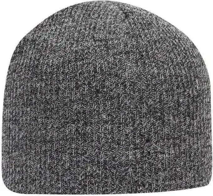Otto 82-1173 Super Soft Acrylic Knit Beanie - Black White - one Size Fits Most