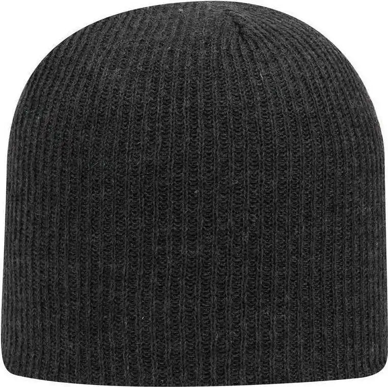 Otto 82-1173 Super Soft Acrylic Knit Beanie - Heather Black - Gray / one Size Fits Most