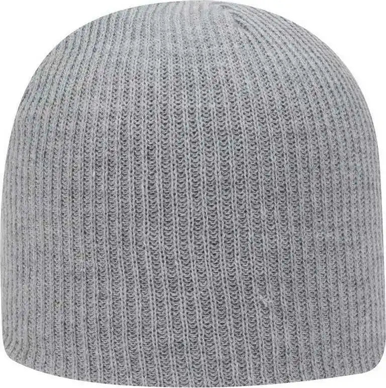 Otto 82-1173 Super Soft Acrylic Knit Beanie - Heather Gray - one Size Fits Most