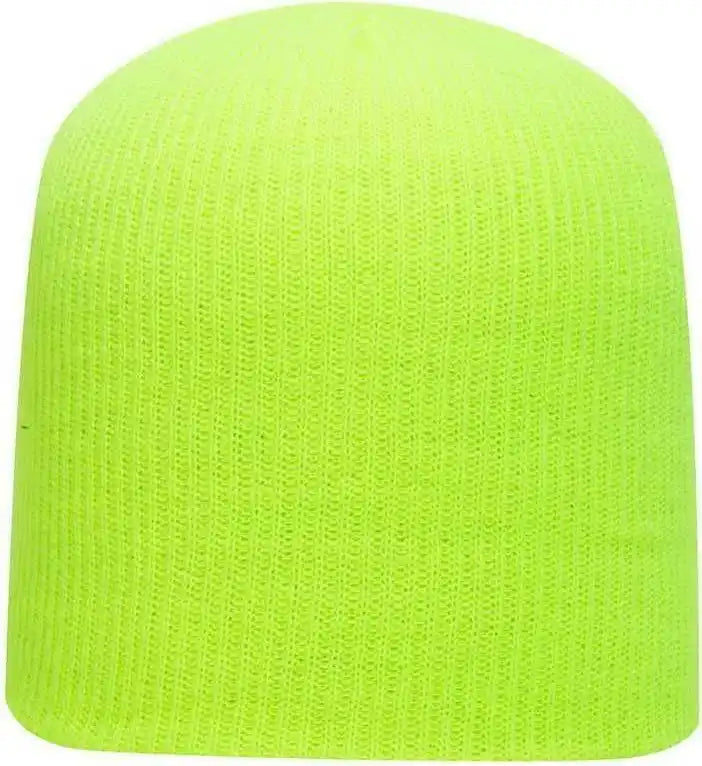 Otto 82-1173 Super Soft Acrylic Knit Beanie - Neon Yellow - one Size Fits Most