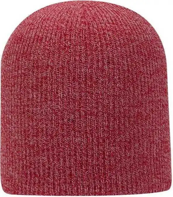 Otto 82-1173 Super Soft Acrylic Knit Beanie - Red White - one Size Fits Most