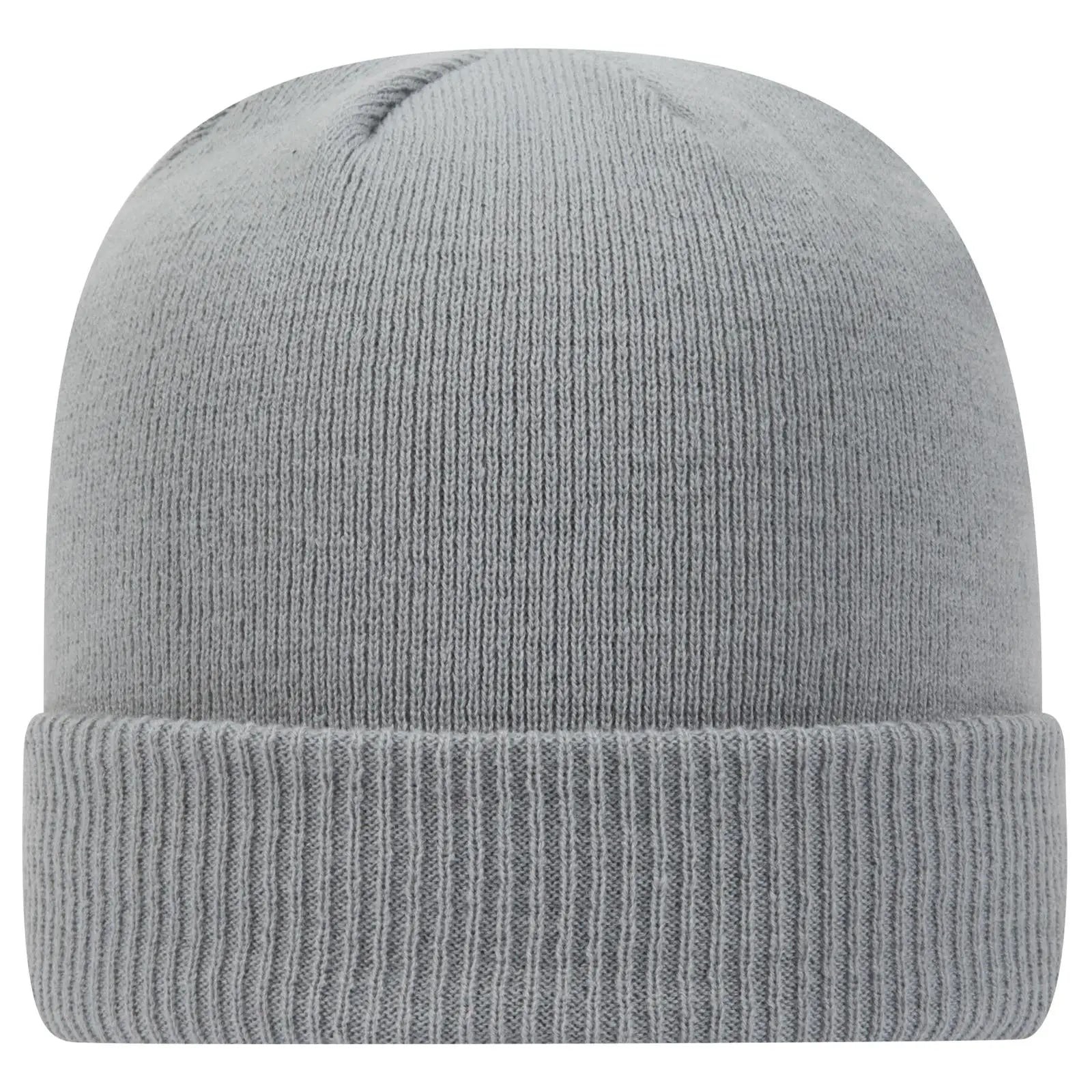 Otto 82-1238 12’’ Classic Knit Beanie W/ Rib Cuff - Gray - 6 1/2’’ - 7 5/8’’