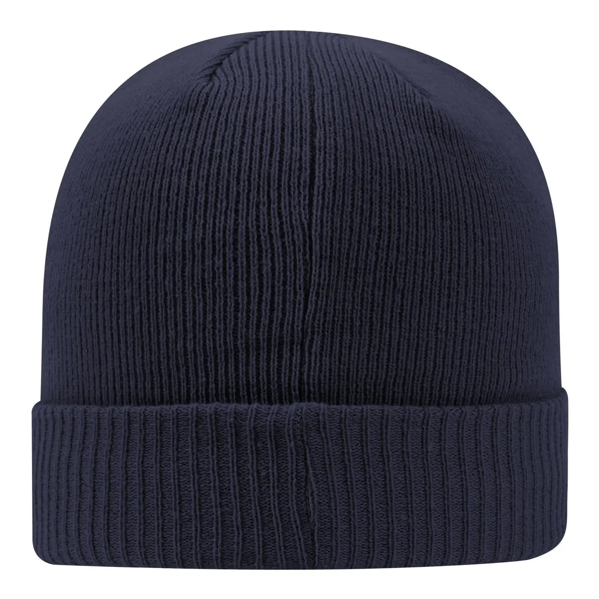 Otto 82-1238 12’’ Classic Knit Beanie W/ Rib Cuff - Navy - 6 1/2’’ - 7 5/8’’