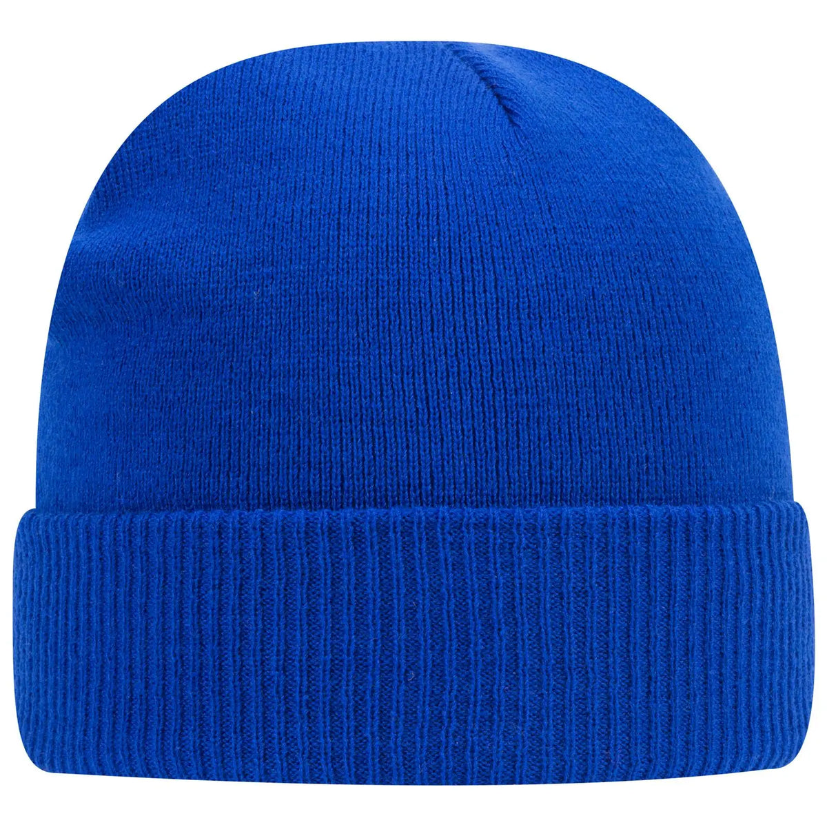 Otto 82-1238 12’’ Classic Knit Beanie W/ Rib Cuff - Royal - 6 1/2’’ - 7 5/8’’