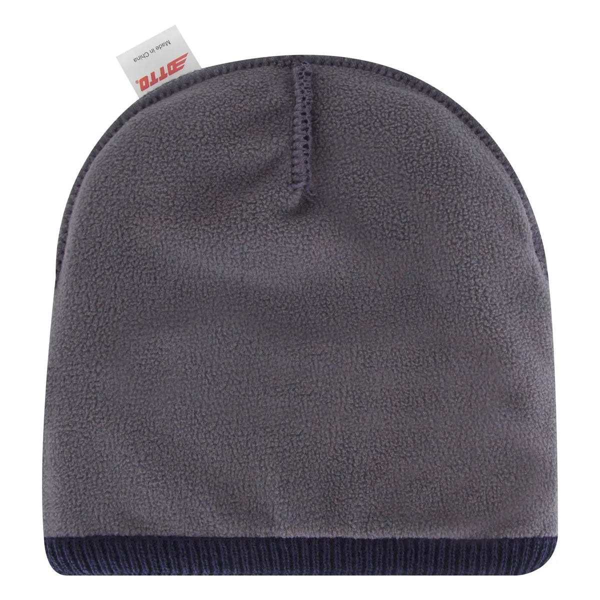 Otto 82-1316 12’’ Classic Knit Beanie W/ Inside Fleece Lining & Rib Cuff - Navy - 6 1/2’’ - 7 5/8’’