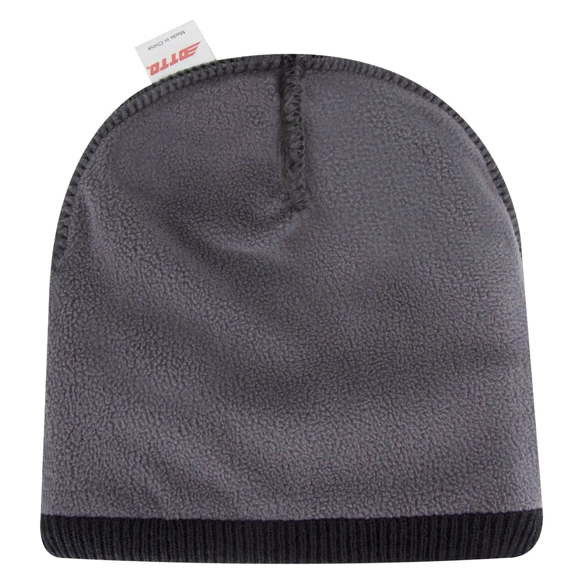 Otto 82-1316 12’’ Classic Knit Beanie W/ Inside Fleece Lining & Rib Cuff - Black - 6 1/2’’ - 7 5/8’’