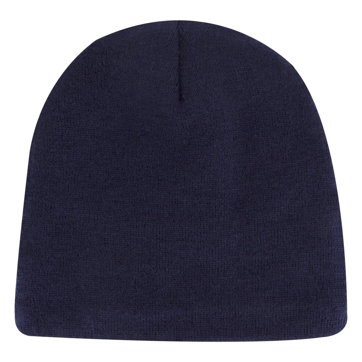 Otto 82-1317 9’’ Classic Knit Beanie W/ Inside Fleece Lining - Navy - 6 1/2’’ - 7 5/8’’