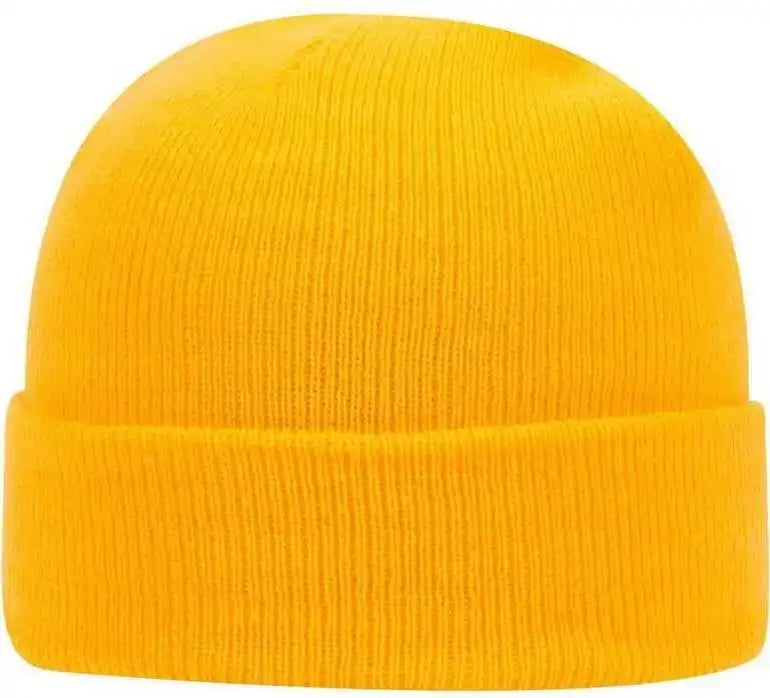 Otto 82-404 100% Acrylic Knit Beanie Cap 12 - Gold - one Size Fits Most