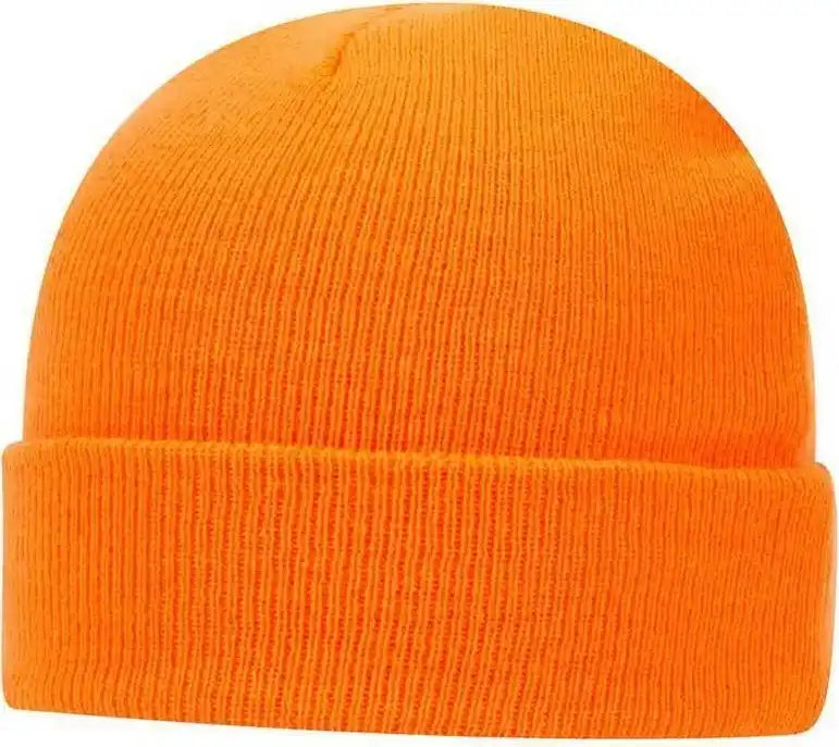 Otto 82-404 100% Acrylic Knit Beanie Cap 12 - Neon Orange - one Size Fits Most