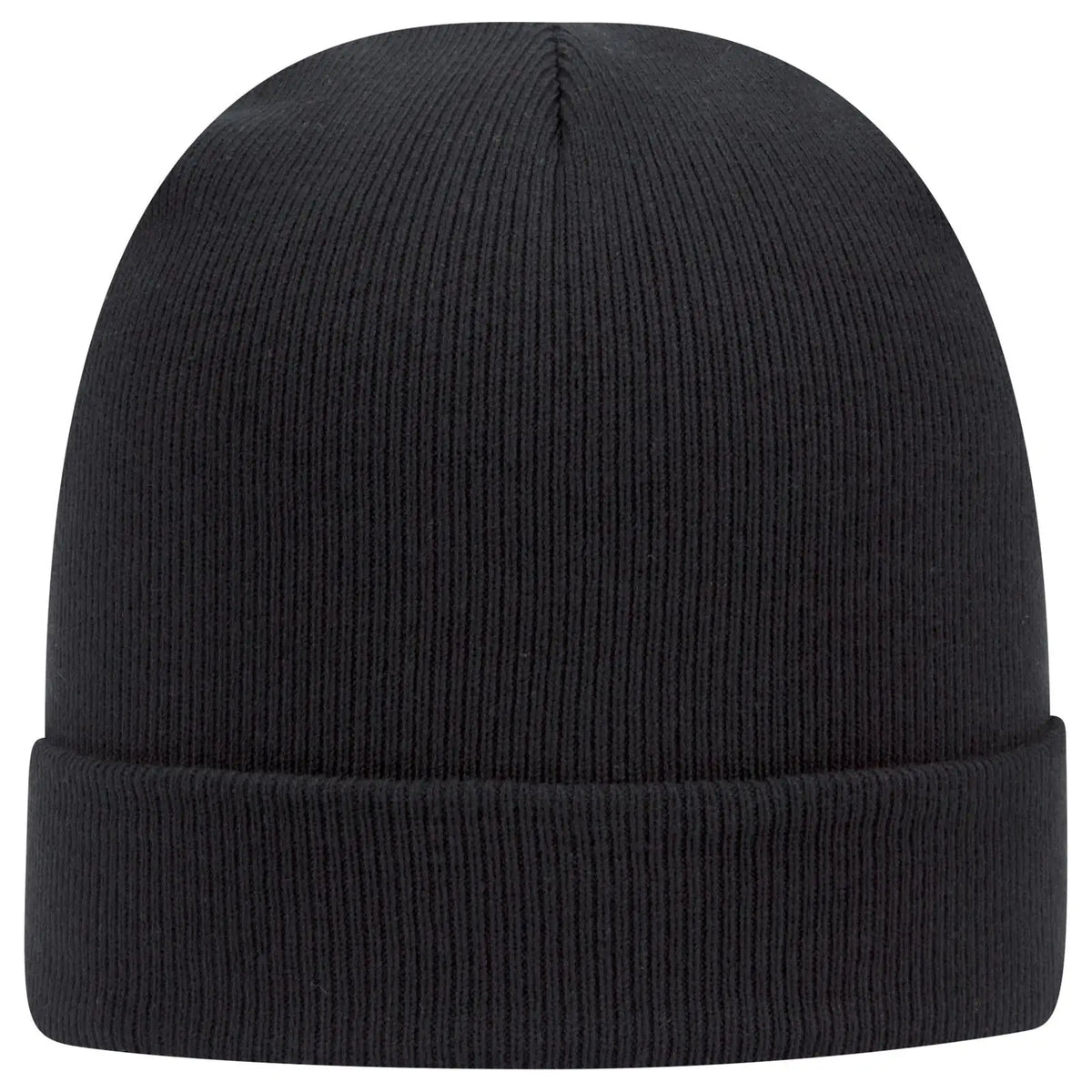 Otto 82-480 12’’ Classic Knit Beanie W/ Cuff - Black - 6 1/2’’ - 7 5/8’’