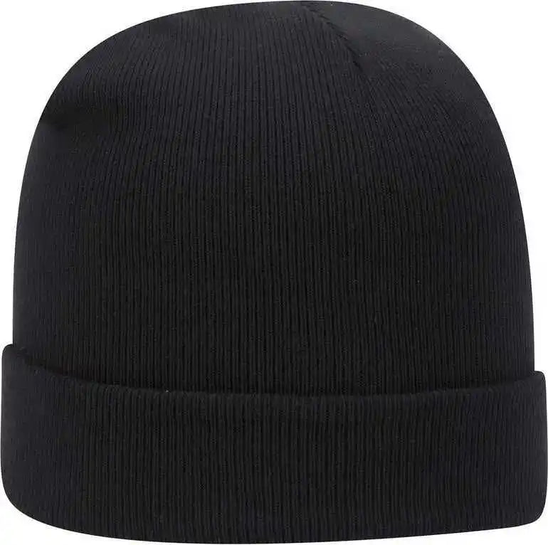 Otto 82 480 12 Classic Knit Beanie W/ Cuff Black / one Size Fits Most