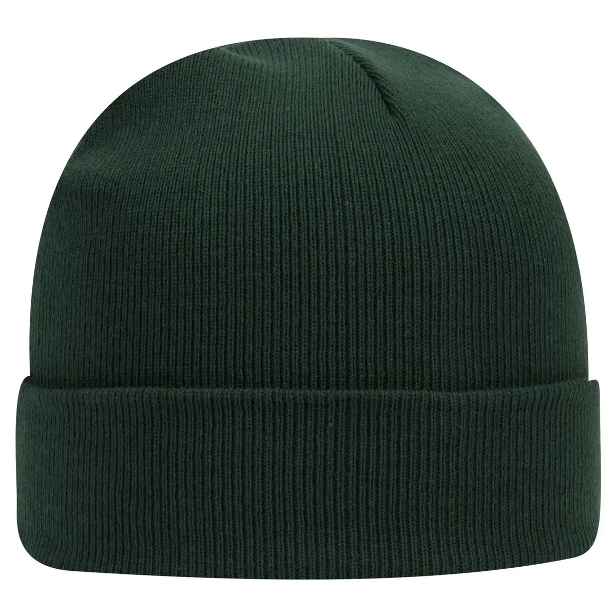 Otto 82-480 12’’ Classic Knit Beanie W/ Cuff - Dk. Green - 6 1/2’’ - 7 5/8’’