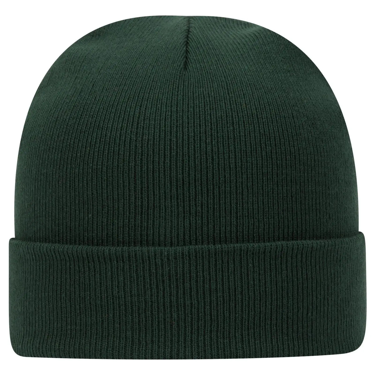 Otto 82-480 12’’ Classic Knit Beanie W/ Cuff - Dk. Green - 6 1/2’’ - 7 5/8’’