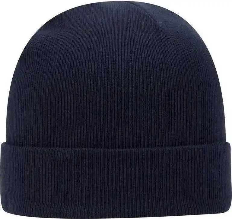 Otto 82-480 12 Classic Knit Beanie W/ Cuff - Navy - one Size Fits Most