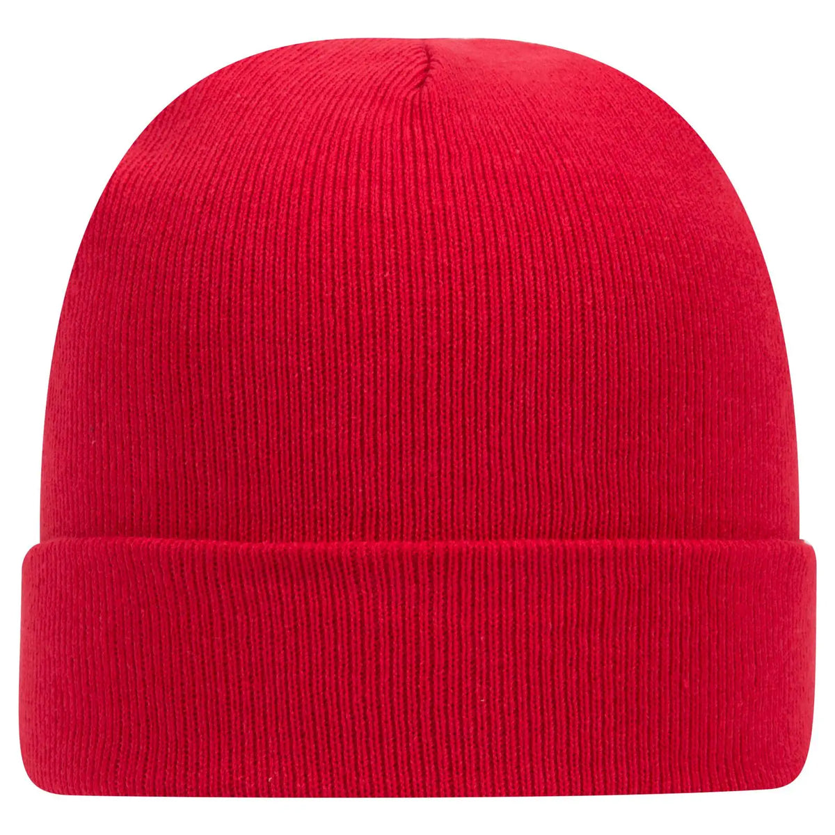 Otto 82-480 12’’ Classic Knit Beanie W/ Cuff - Red - 6 1/2’’ - 7 5/8’’