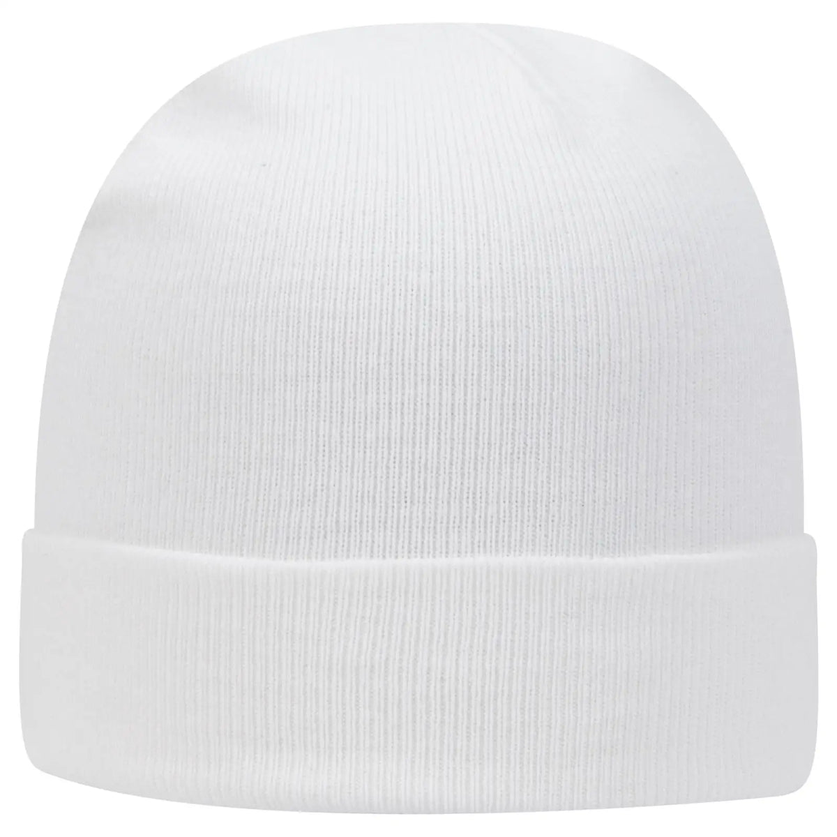 Otto 82-480 12’’ Classic Knit Beanie W/ Cuff - White - 6 1/2’’ - 7 5/8’’