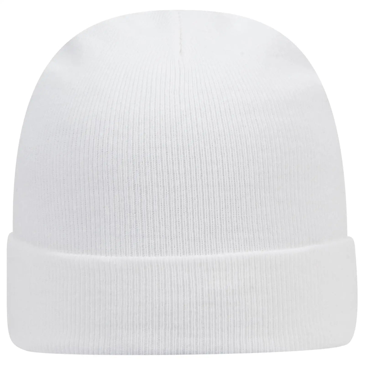 Otto 82-480 12’’ Classic Knit Beanie W/ Cuff - White - 6 1/2’’ - 7 5/8’’