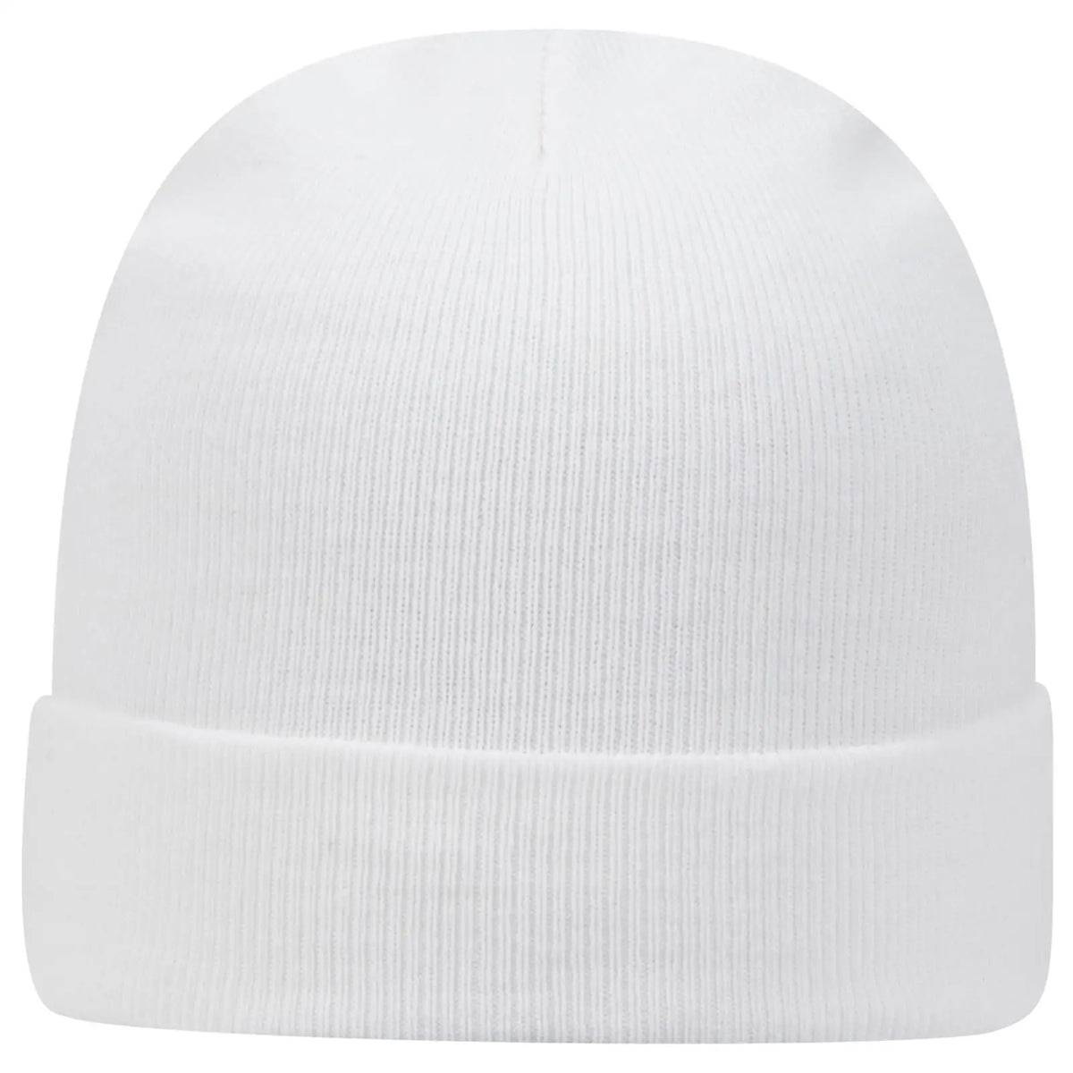 Otto 82-480 12’’ Classic Knit Beanie W/ Cuff - White - 6 1/2’’ - 7 5/8’’