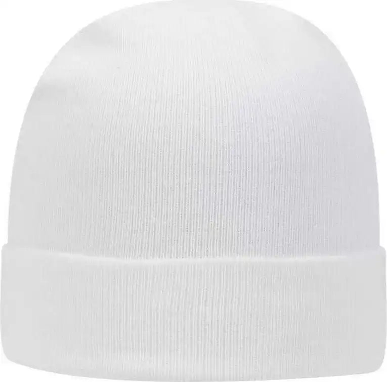 Otto 82-480 12 Classic Knit Beanie W/ Cuff - White - one Size Fits Most