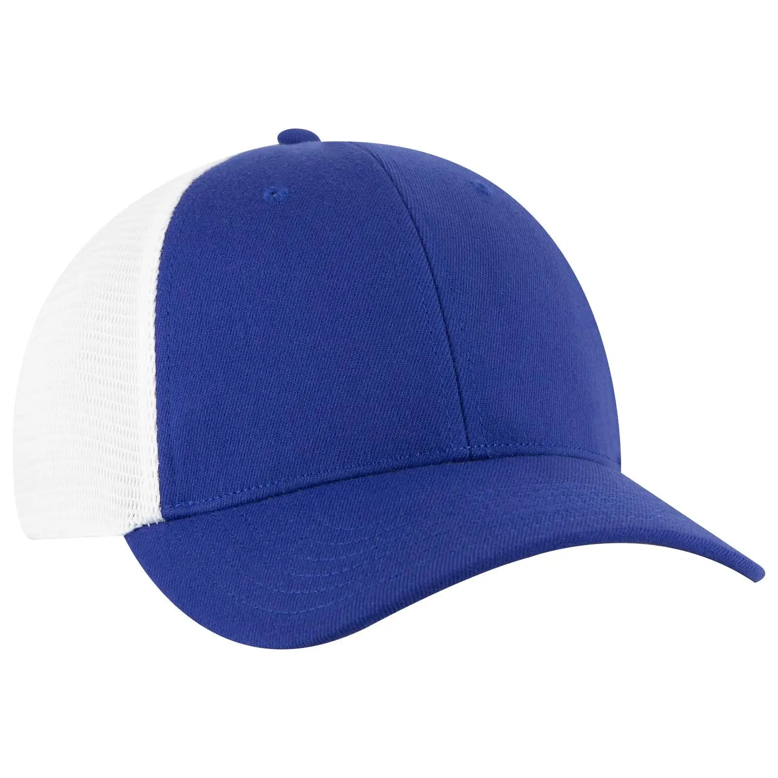 Otto 83-1 ?Otto Comfy Fit’ 6 Panel Low Profile Mesh Back Trucker Cap - Ryl/wht - 7 3/8’’ - 5/8’’