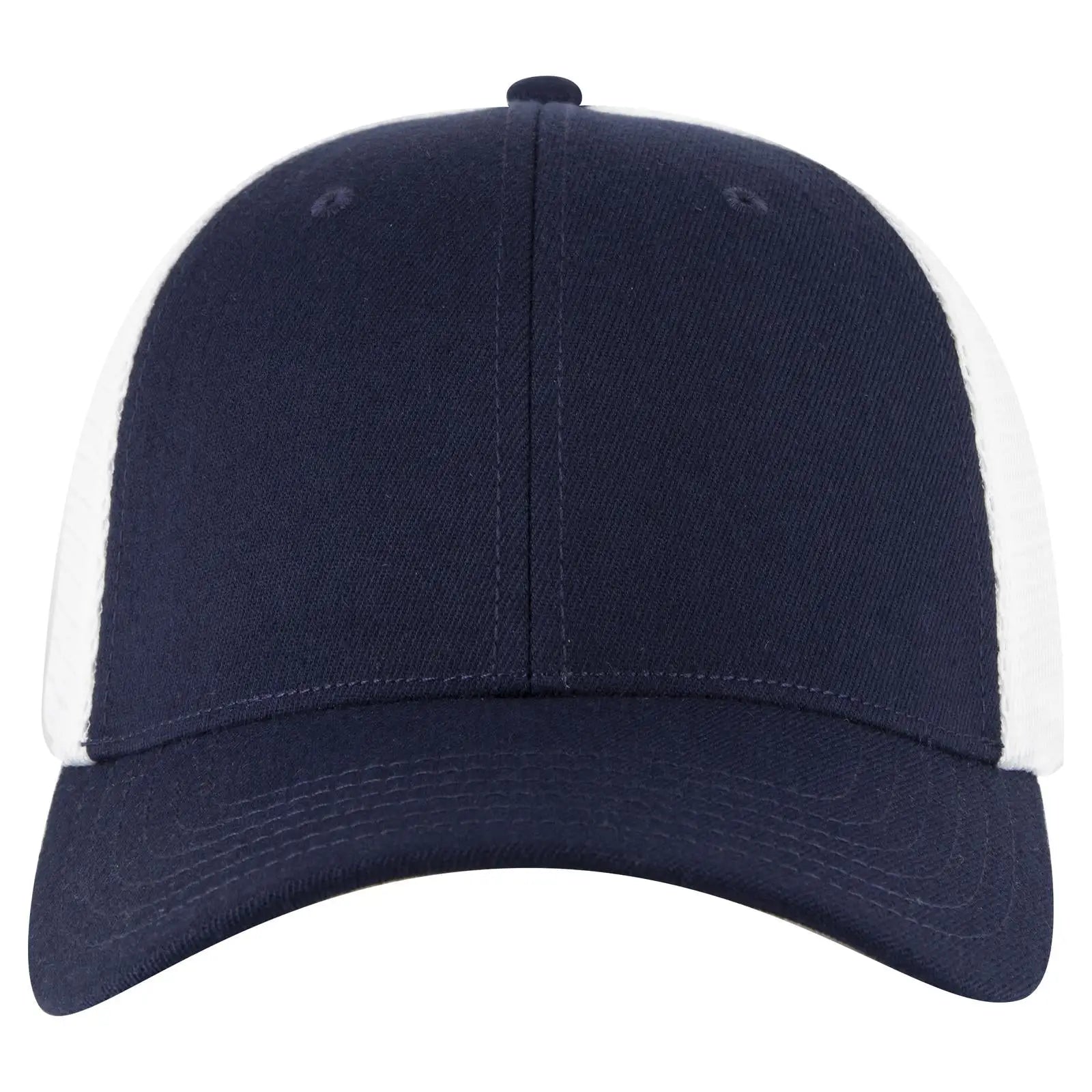 Otto 83-1 ?Otto Comfy Fit’ 6 Panel Low Profile Mesh Back Trucker Cap - Nvy/wht - 7 3/8’’ - 5/8’’