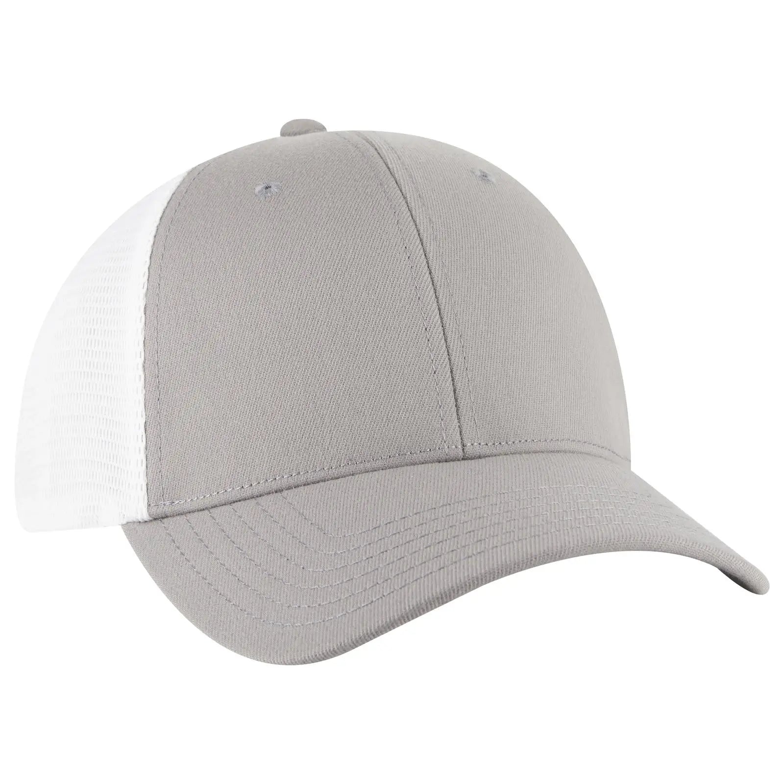 Otto 83-1 ?Otto Comfy Fit’ 6 Panel Low Profile Mesh Back Trucker Cap - Gry/wht - 7 3/8’’ - 5/8’’